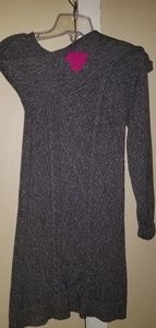 Girl's sweater dress(smoke grey)